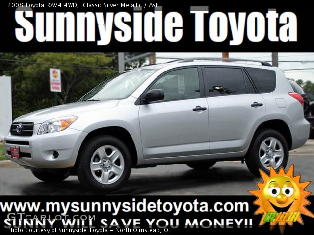 2008 Toyota RAV4 4WD in Classic Silver Metallic