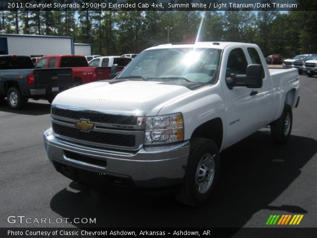 2011 Chevrolet Silverado 2500HD Extended Cab 4x4 in Summit White