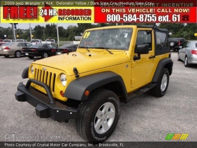 2009 Jeep Wrangler X 4x4 in Detonator Yellow