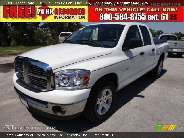 2008 Dodge Ram 1500 Big Horn Edition Quad Cab in Bright White