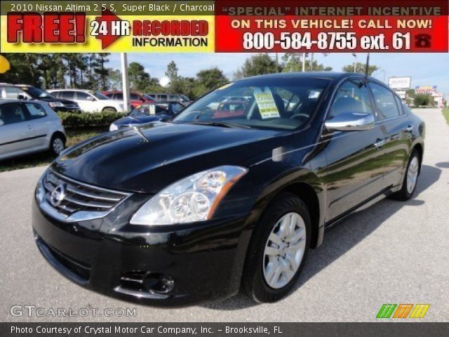 2010 Nissan Altima 2.5 S in Super Black