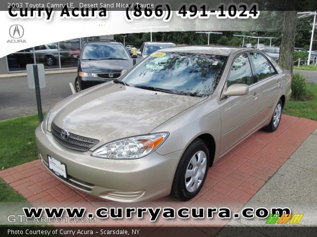2003 Toyota Camry LE in Desert Sand Mica