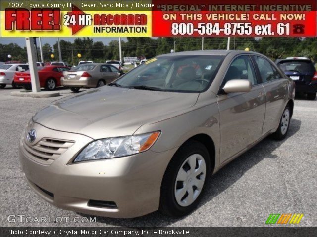 2007 Toyota Camry LE in Desert Sand Mica