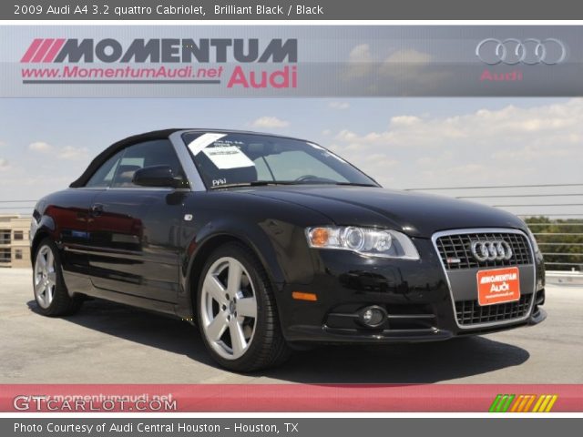 2009 Audi A4 3.2 quattro Cabriolet in Brilliant Black
