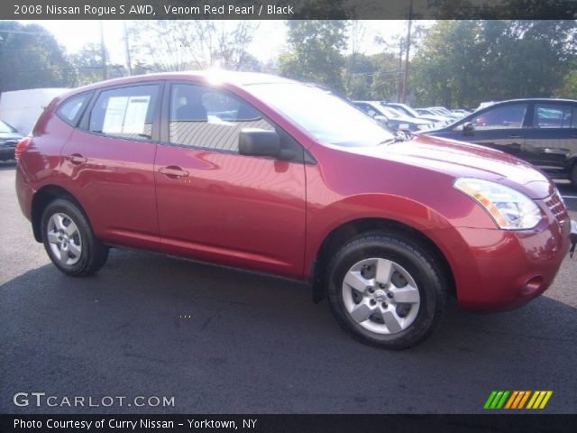2008 Nissan Rogue S AWD in Venom Red Pearl