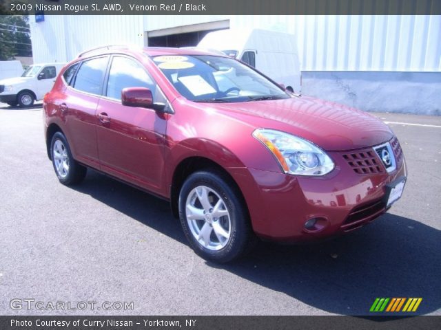2009 Nissan Rogue SL AWD in Venom Red