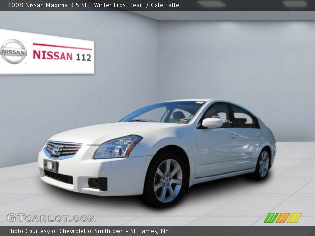 2008 Nissan Maxima 3.5 SE in Winter Frost Pearl