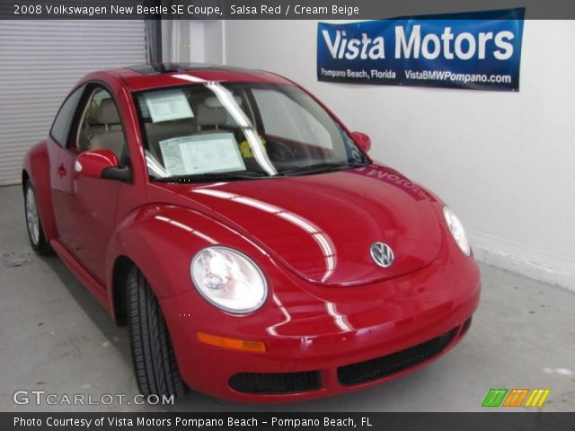 2008 Volkswagen New Beetle SE Coupe in Salsa Red
