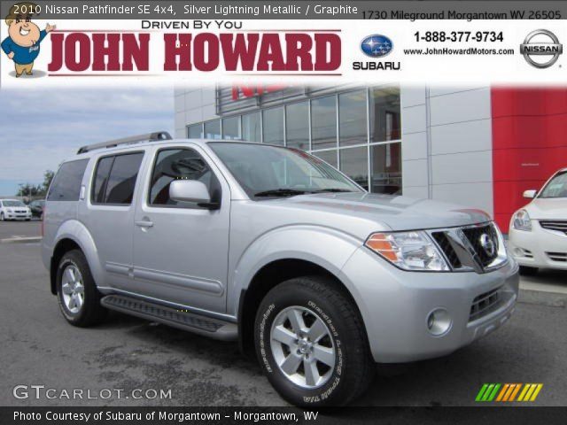 2010 Nissan Pathfinder SE 4x4 in Silver Lightning Metallic