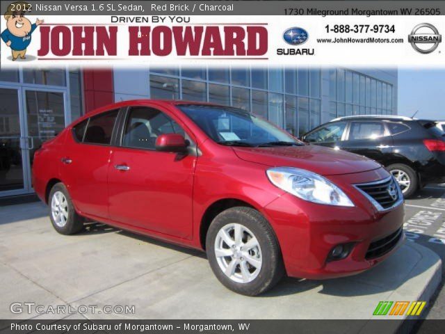 2012 Nissan Versa 1.6 SL Sedan in Red Brick