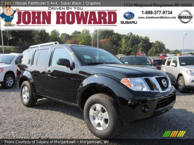 2011 Nissan Pathfinder S 4x4 in Super Black