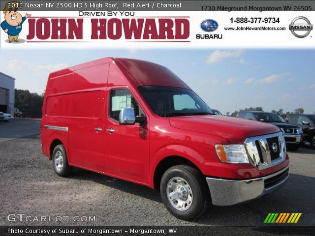 2012 Nissan NV 2500 HD S High Roof in Red Alert
