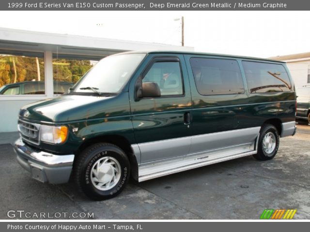 1999 Ford E Series Van E150 Custom Passenger in Deep Emerald Green Metallic
