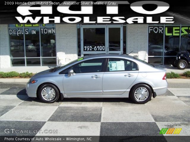 2009 Honda Civic Hybrid Sedan in Alabaster Silver Metallic