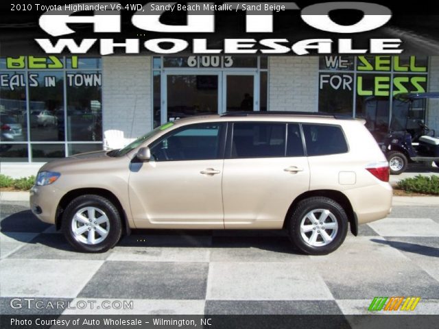 2010 Toyota Highlander V6 4WD in Sandy Beach Metallic