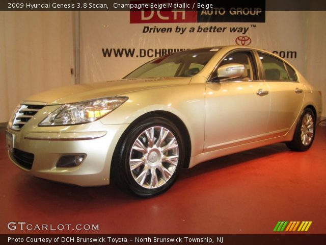 2009 Hyundai Genesis 3.8 Sedan in Champagne Beige Metallic