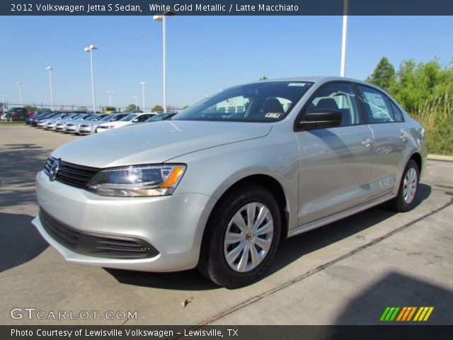 2012 Volkswagen Jetta S Sedan in White Gold Metallic