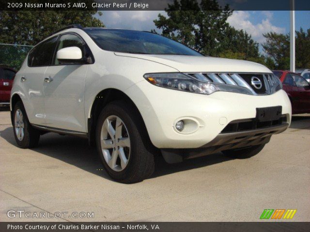 2009 Nissan Murano S AWD in Glacier Pearl