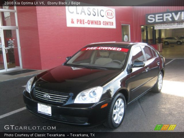 2008 Kia Optima LX V6 in Ebony Black