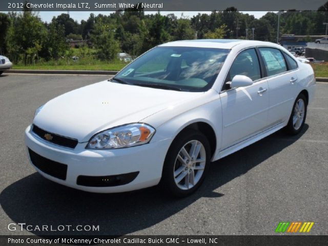 2012 Chevrolet Impala LTZ in Summit White