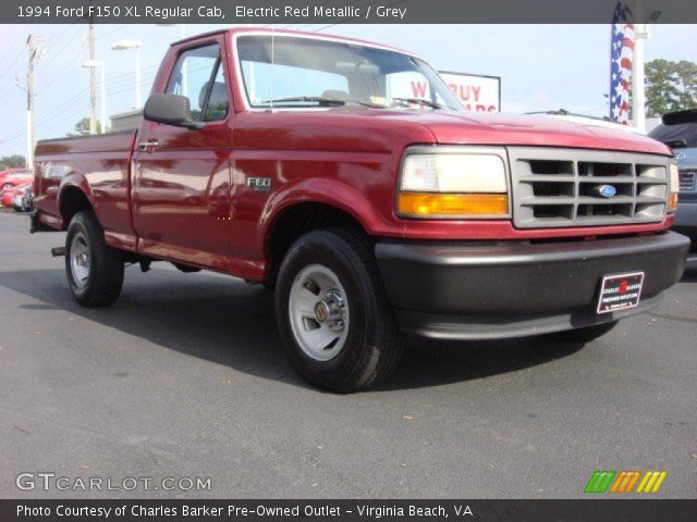 1994 Ford F150 XL Regular Cab in Electric Red Metallic