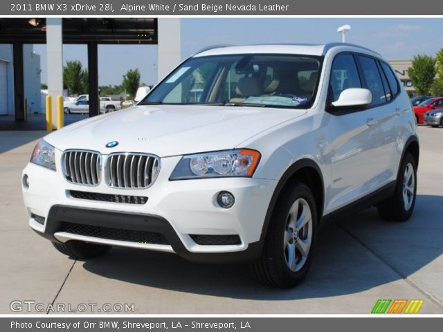 2011 BMW X3 xDrive 28i in Alpine White
