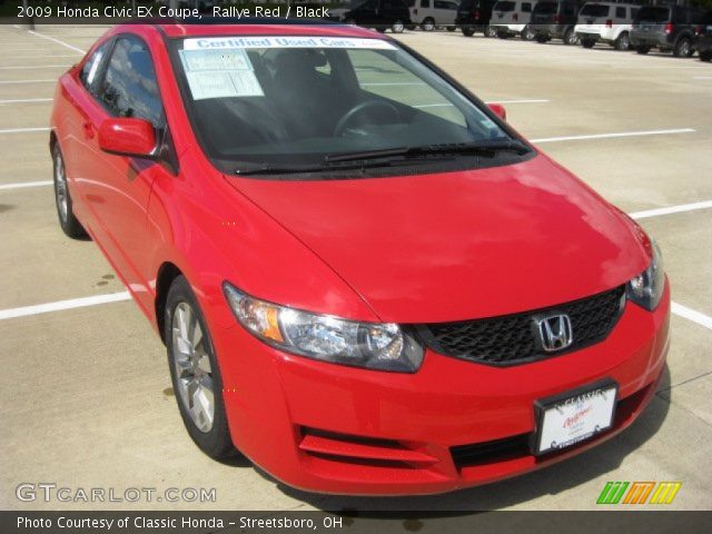 2009 Honda Civic EX Coupe in Rallye Red