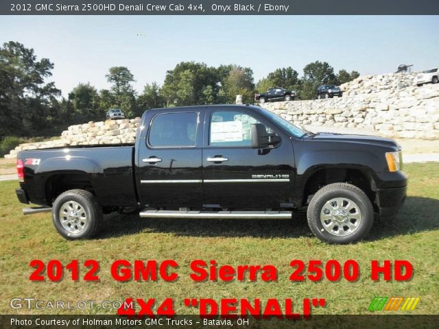 2012 GMC Sierra 2500HD Denali Crew Cab 4x4 in Onyx Black