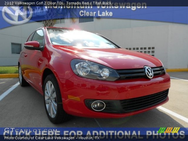 2012 Volkswagen Golf 2 Door TDI in Tornado Red