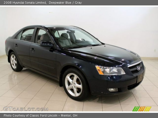 2008 Hyundai Sonata Limited in Deepwater Blue