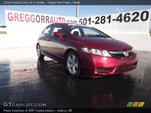 2010 Honda Civic LX-S Sedan in Tango Red Pearl