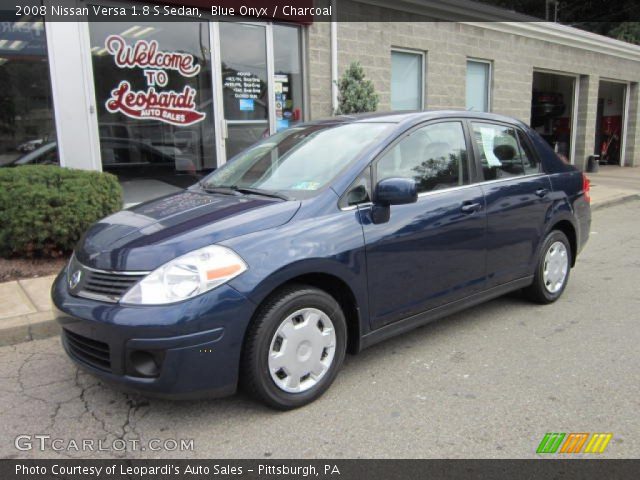 2008 Nissan Versa 1.8 S Sedan in Blue Onyx