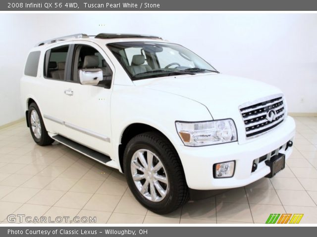 2008 Infiniti QX 56 4WD in Tuscan Pearl White
