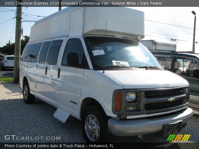 2002 Chevrolet Express 3500 Extended Commercial Van in Summit White