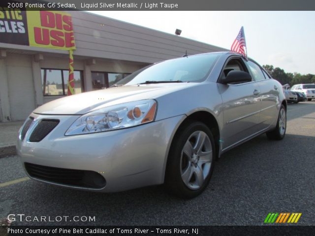 2008 Pontiac G6 Sedan in Liquid Silver Metallic