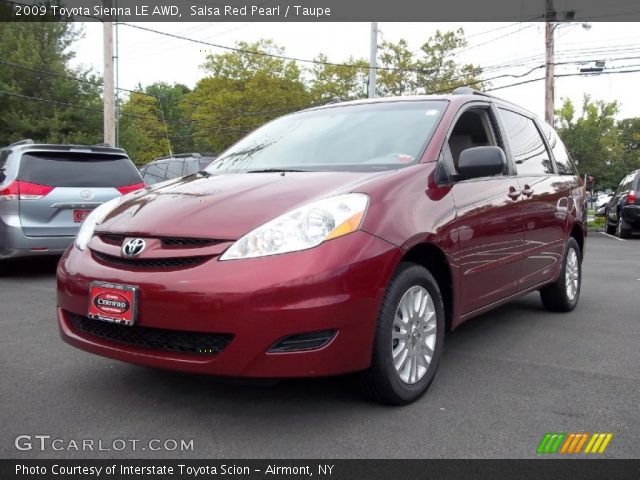 2009 Toyota Sienna LE AWD in Salsa Red Pearl