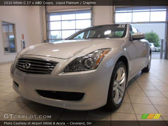 2010 Infiniti G 37 x AWD Coupe in Liquid Platinum