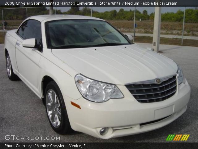 2008 Chrysler Sebring Limited Hardtop Convertible in Stone White