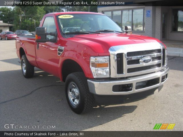 2008 Ford F250 Super Duty XLT Regular Cab 4x4 in Red
