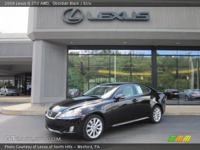 2009 Lexus IS 250 AWD in Obsidian Black