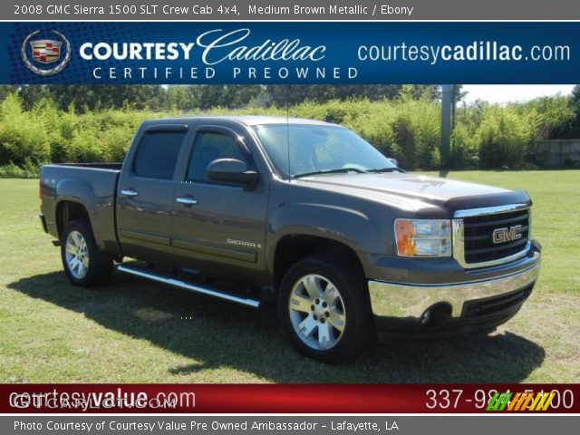 2008 GMC Sierra 1500 SLT Crew Cab 4x4 in Medium Brown Metallic