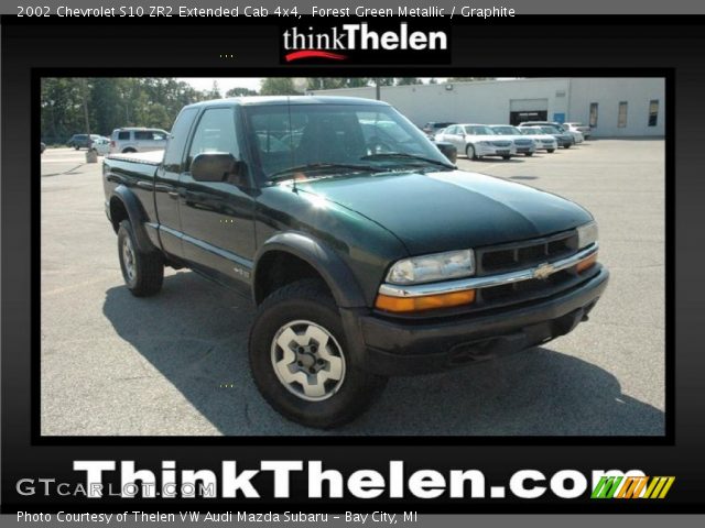 2002 Chevrolet S10 ZR2 Extended Cab 4x4 in Forest Green Metallic