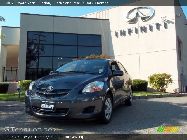 2007 Toyota Yaris S Sedan in Black Sand Pearl