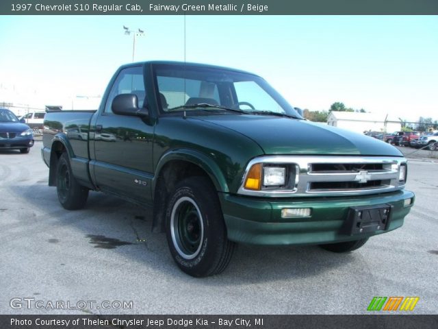 1997 Chevrolet S10 Regular Cab in Fairway Green Metallic