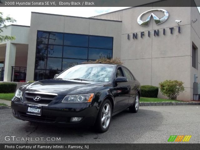 2008 Hyundai Sonata SE V6 in Ebony Black