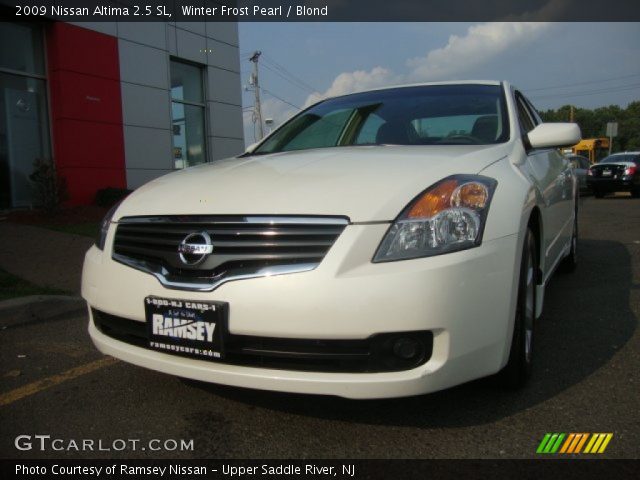 2009 Nissan Altima 2.5 SL in Winter Frost Pearl