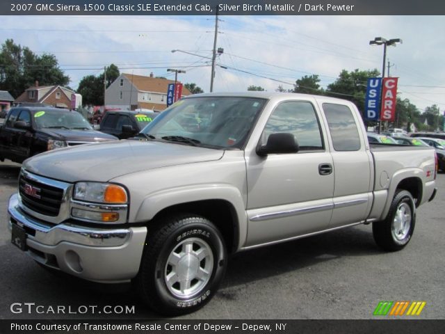 2007 GMC Sierra 1500 Classic SLE Extended Cab in Silver Birch Metallic