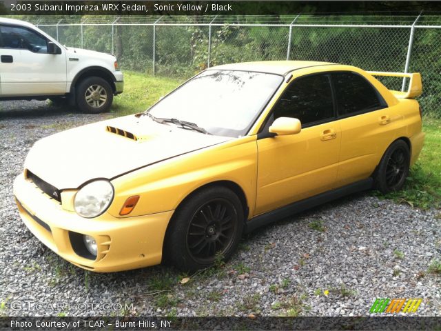 2003 Subaru Impreza WRX Sedan in Sonic Yellow