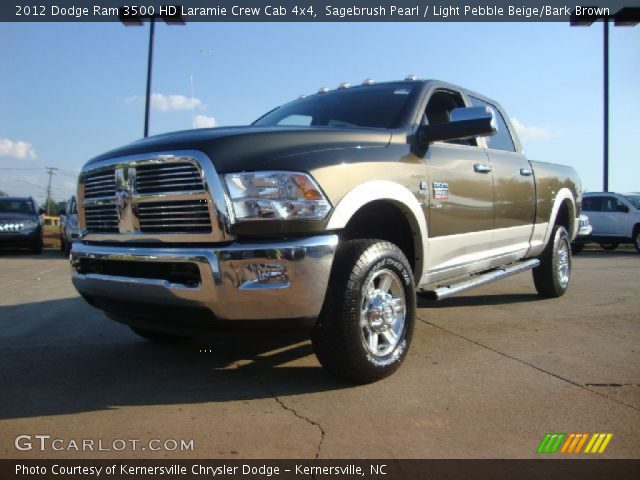 2012 Dodge Ram 3500 HD Laramie Crew Cab 4x4 in Sagebrush Pearl
