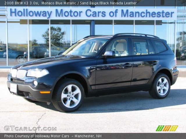 2008 BMW X3 3.0si in Monaco Blue Metallic